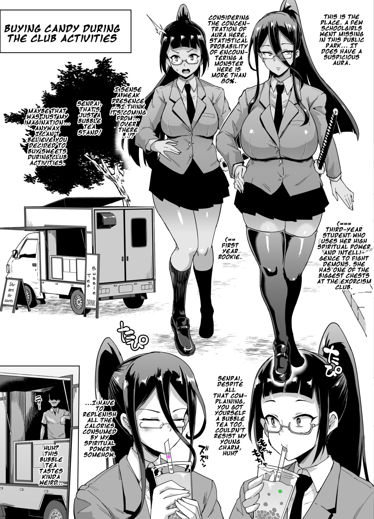 Hentai Manga Comic-Exorcism Club For Black-Haired Girls With Ponytails-Read-49